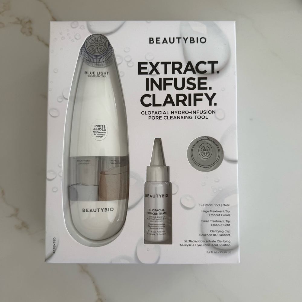 GLOfacial Hydro-Infusion Pore Cleansing + Blue LED Clarifying Tool